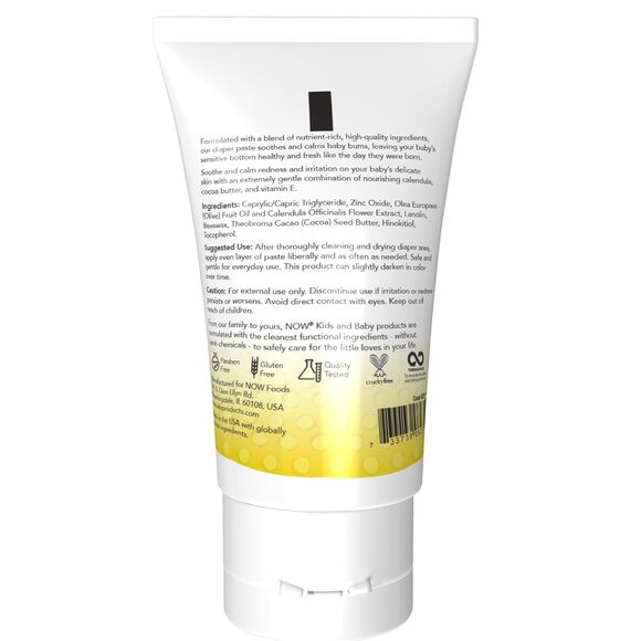NOW Baby Diaper Butter Paste Free Fragrance Parabens Phthalates Petrolatum 2oz - Picture 5 of 7